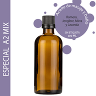 Huile de Bain et de Massage - Spéciale A2 Mix - 100ml - Marque Blanche