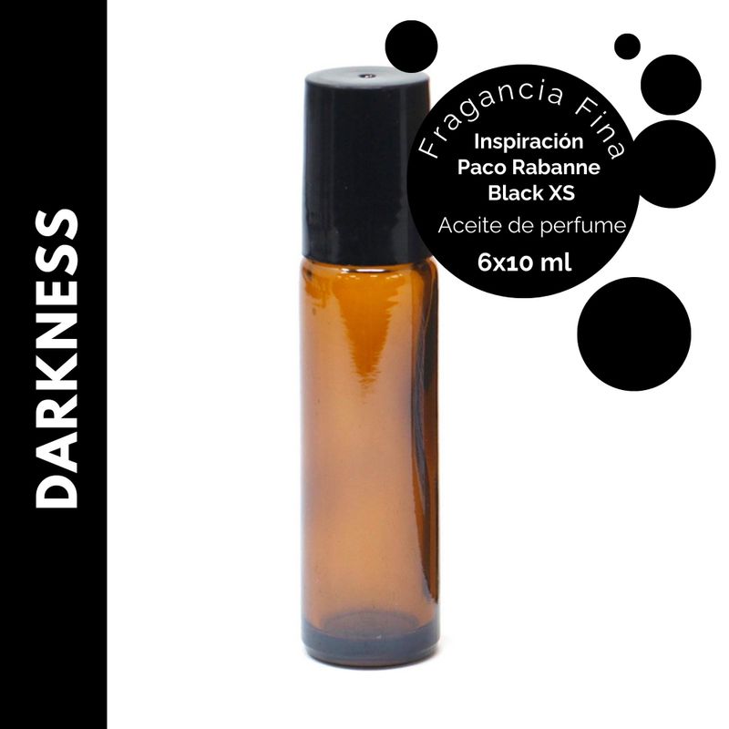 Roll-on d'Huile de Parfum 10ml - Darkness - Marque Blanche