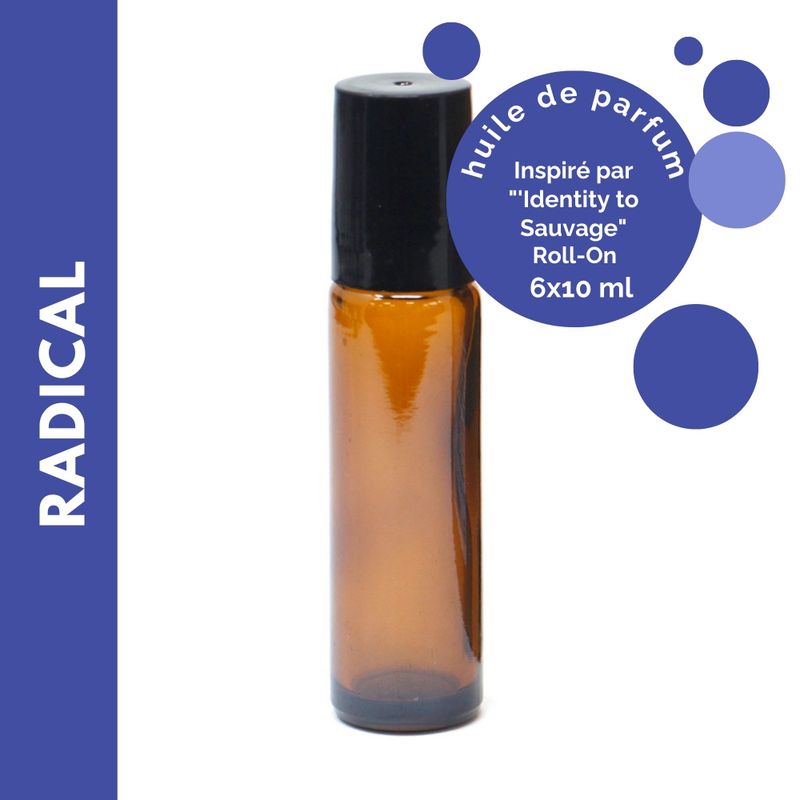 Roll-on d'Huile de Parfum 10ml - Radical - Marque Blanche