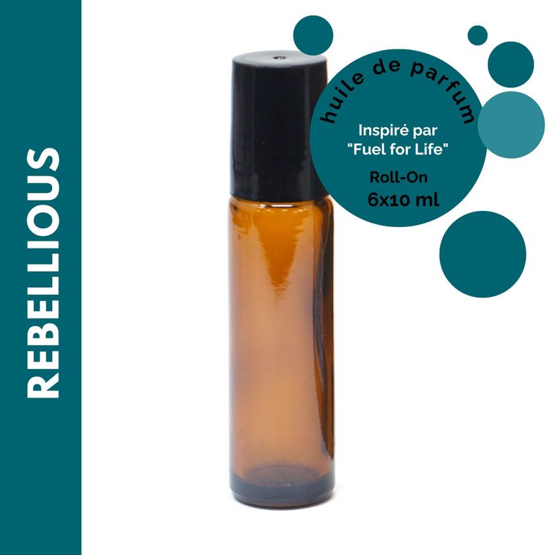 Roll-on d'Huile de Parfum 10ml - Rebellious - Marque Blanche