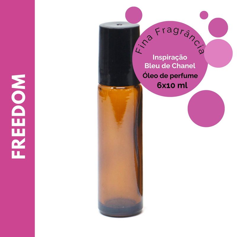 Roll-on d'Huile de Parfum 10ml - Freedom - Marque Blanche