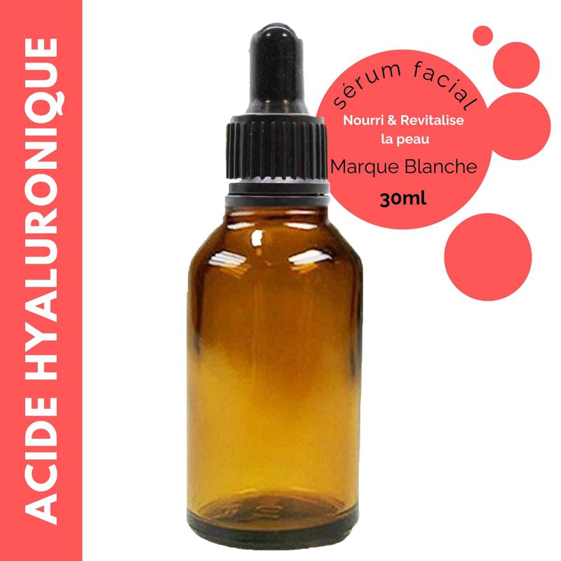 Sérum Visage à l'Acide Hyaluronique 30 ml - Marque Blanche