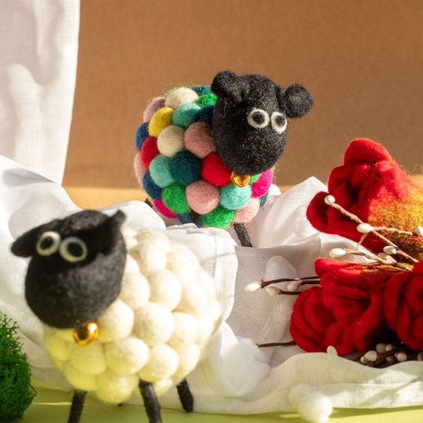 Petits Moutons en Feutre
