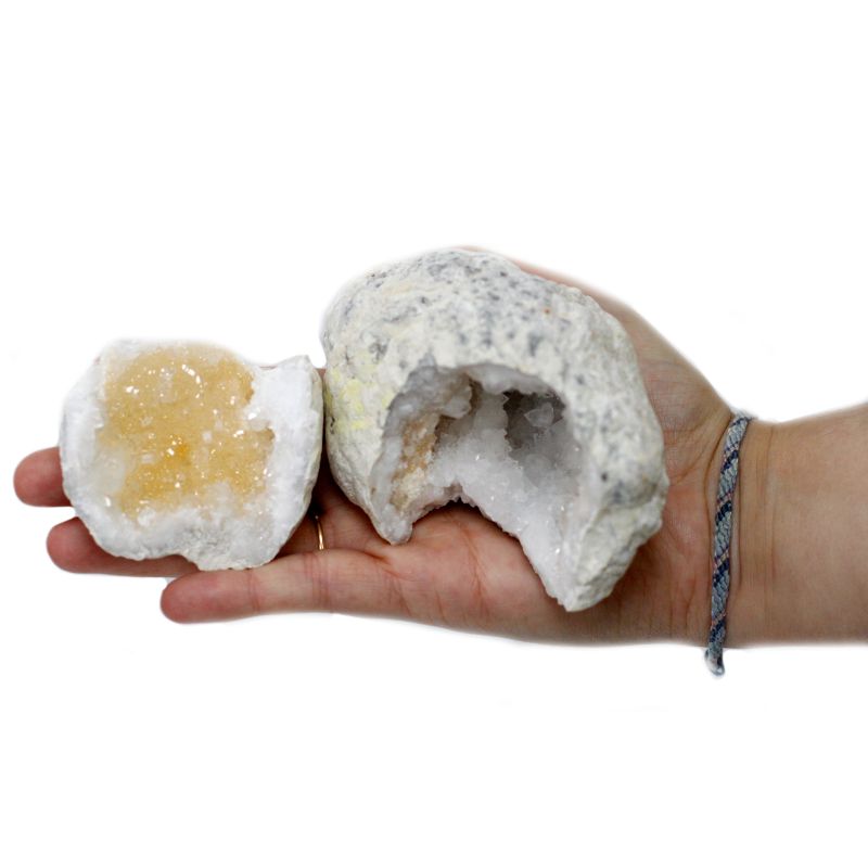 Géodes de calcite et spécimens minéraux de démarrage