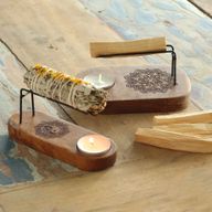 Pack de démarrage pour brûleur Palo Santo avec 1 kg de Palo Santo et bougies chauffe-plat