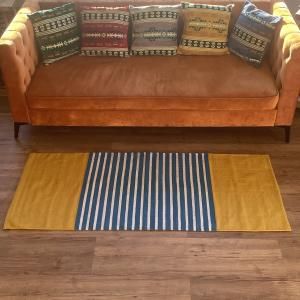 Tapis indien artisanal en coton