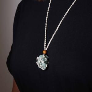 Collier avec cordon en cristal pour pierres précieuses
