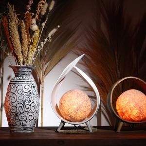 Lampes en feuille de noix de coco naturelle