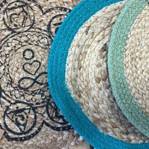 Sets de table en juste et coton naturel de vente en gros
