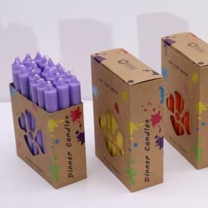 Ensemble de Bougies de Table de Couleur Unie