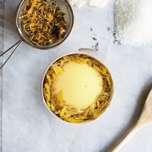 Set de bombe de bain d'aromathérapie avec fleurs