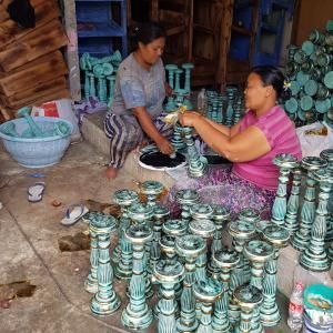 Bougeoirs Bois Rétro & Artisanaux