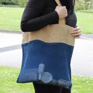 Sac en Filet en Coton et Jute