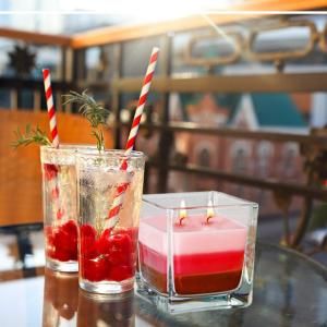 Bougies Arc-en-Ciel en Verre