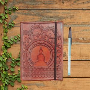 Carnets en cuir végétal artisanaux