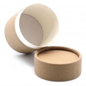 Tube en carton vide de kraft brun