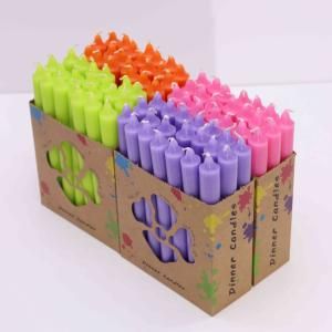 Ensemble de Bougies de Table de Couleur Unie