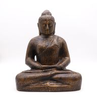 Bouddha Classique Moyen en Or Antique - 0,5m