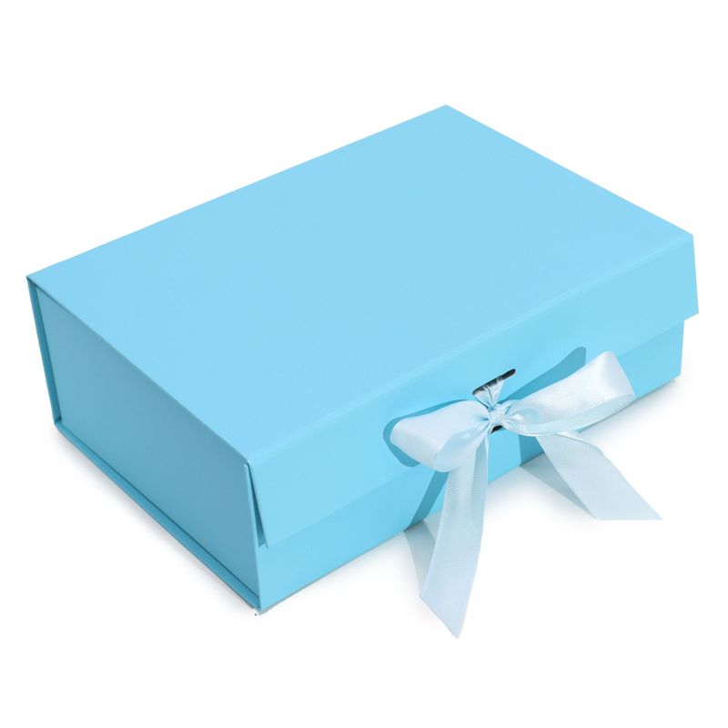Boîte Cadeau Large (28.2x20.2x9.2cm) - Bleu Bébé