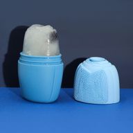 Rouleau de Visage en Silicone avec Glace - rouleau - Bleu