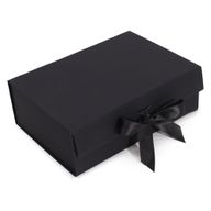 Boîte Cadeau Plate - Grande (28.2x20.2x9.2cm) - Noire