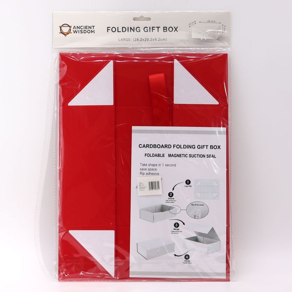 Boîte Cadeau Large (28.2x20.2x9.2cm) - Rouge