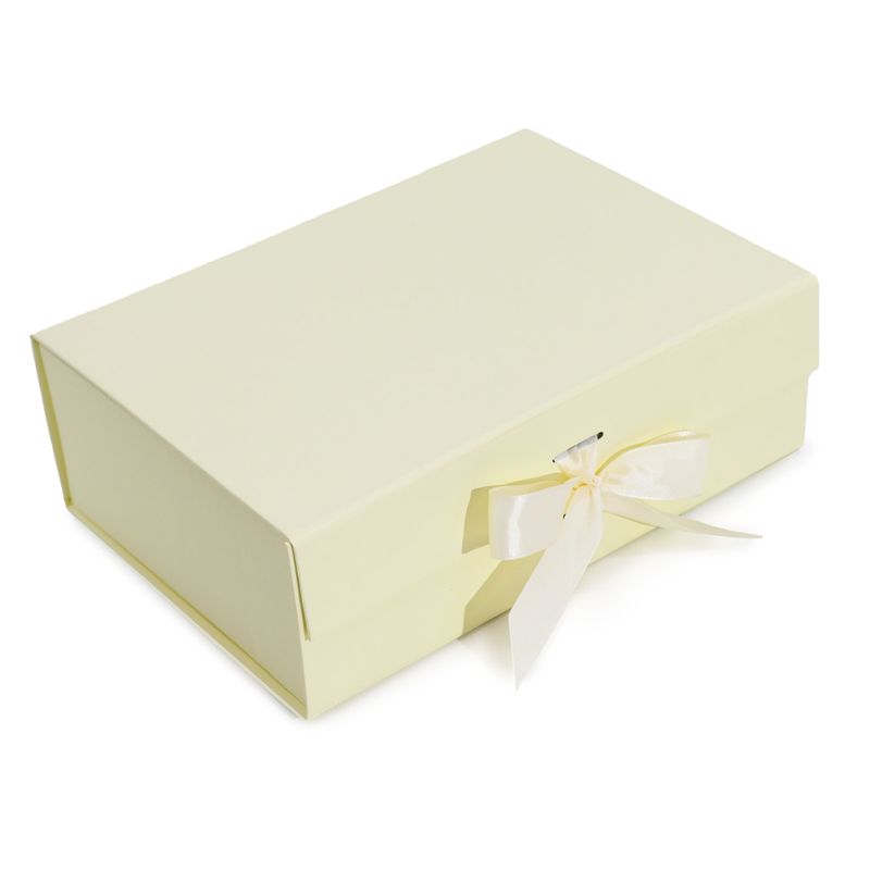 Boîte Cadeau Plate - Grande (28.2x20.2x9.2cm) - Ivoire