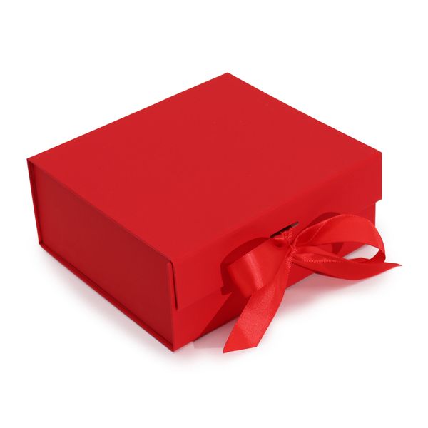 Boîte Cadeau - Rectangulaire Moyen (20x18.2x8cm) - Rouge