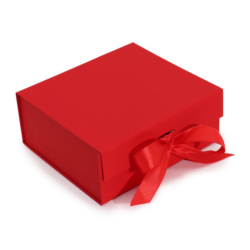 Boîte Cadeau - Rectangulaire Moyen (20x18.2x8cm) - Rouge