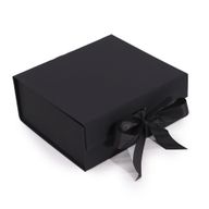 Boîte Cadeau Plate - Rectangulaire Moyen (20x18.2x8cm) - Noir