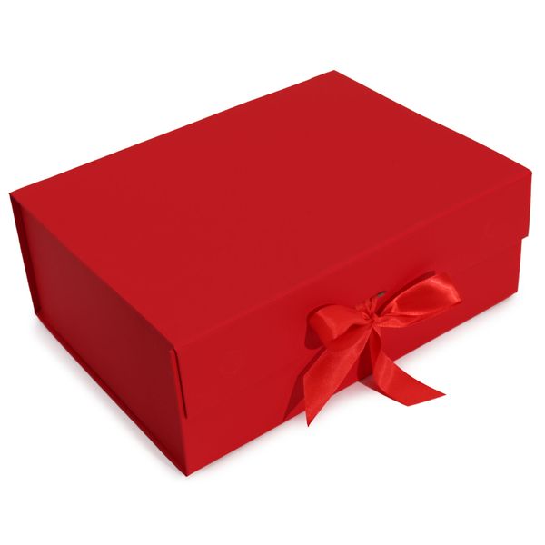 Boîte Cadeau Extra Large (33x25x12cm) - Rouge