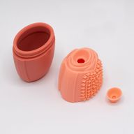 Rouleau de Visage en Silicone avec Glace - rouleau - Orange