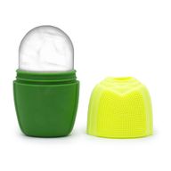 Rouleau de Visage en Silicone avec Glace - rouleau - vert