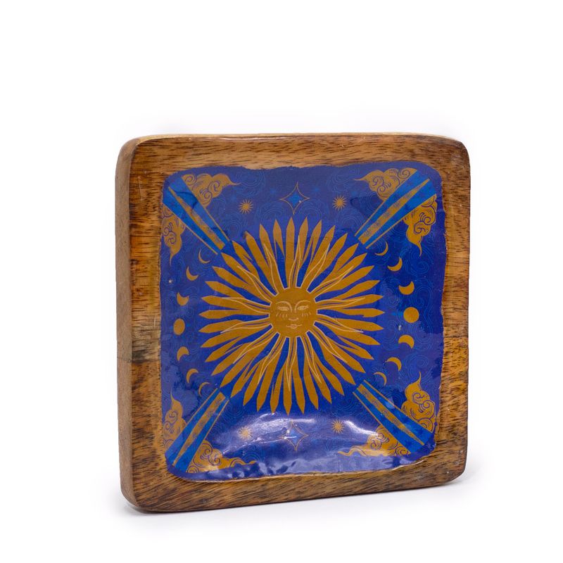 Grand Plateau à Bijoux Carré 15x15x2,5cm - HOP HARE -Soleil