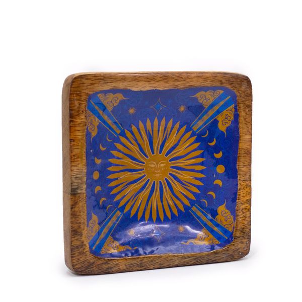 Grand Plateau à Bijoux Carré 15x15x2,5cm - HOP HARE -Soleil