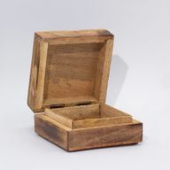 Boîte Carrée Moyenne 13,5x13,5x6cm - HOP HARE - Loup et Lune