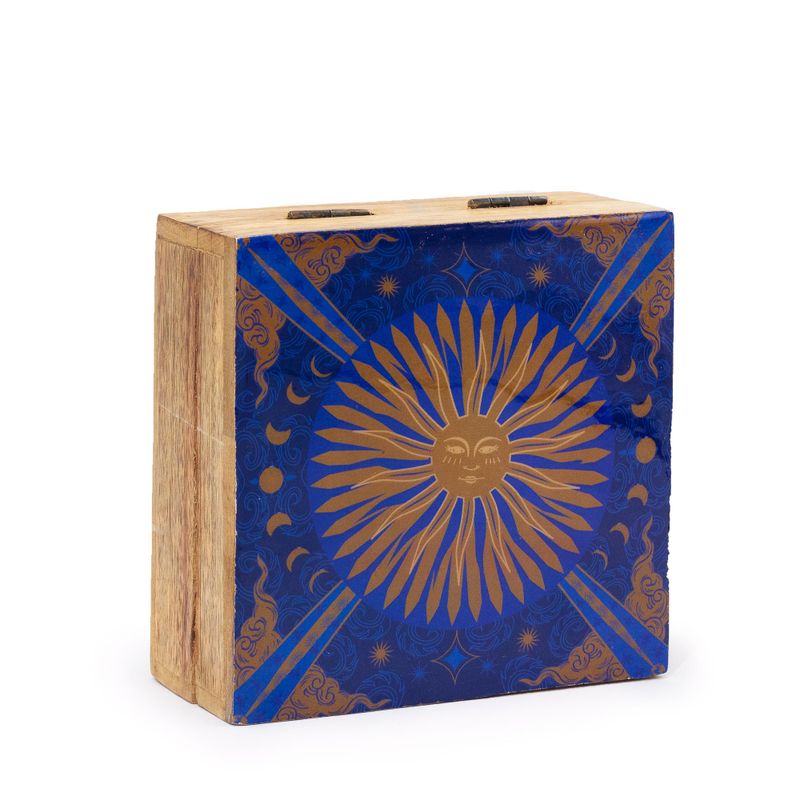 Boîte Carrée Moyenne 13,5x13,5x6cm - HOPE HARE - Soleil