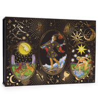 Tarot Doré avec Feuilles d'Or – Que la Magie Commence – Set Cadeau