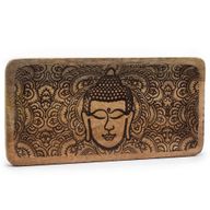 Plateau Long 30x15x2,5 cm - Visage de Bouddha Noir