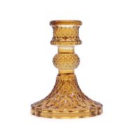 Porte-bougie vintage pour dîner - Ambre antique