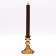 Porte-bougie vintage pour dîner - Ambre antique