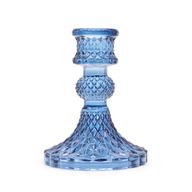 Porte-bougie vintage pour dîner - Bleu royal