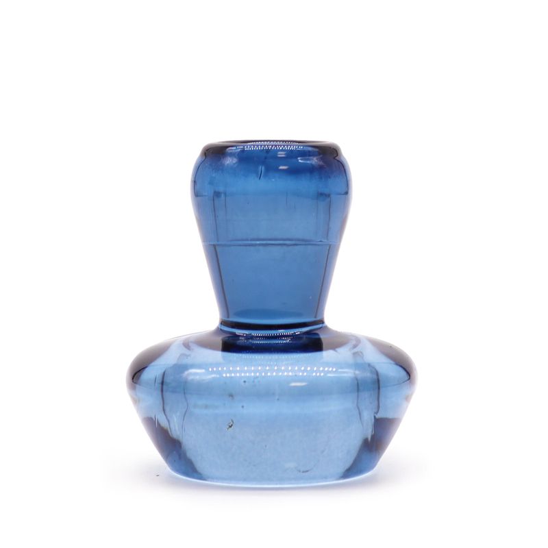 Porte-bougie réversible en forme de champignon - bleu