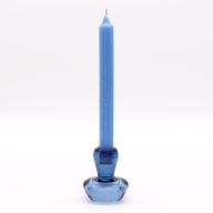 Porte-bougie réversible en forme de champignon - bleu