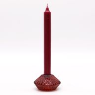Porte-bougie réversible en forme de fleur - Rouge vampire