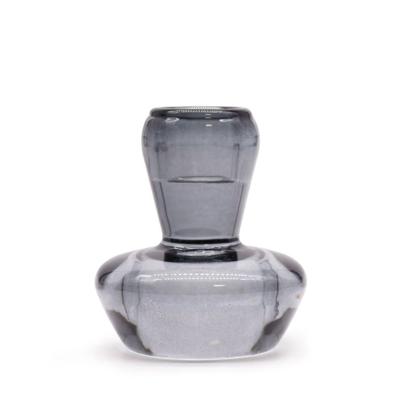 Porte-bougie réversible en forme de champignon - Gris minuit