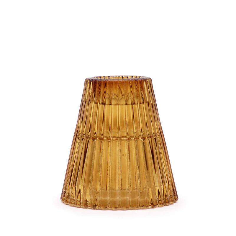 Porte-bougie réversible pour dîner - Ambre antique