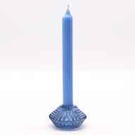 Porte-bougie réversible en forme de fleur - bleu