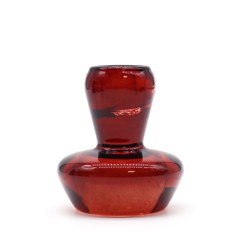 Porte-bougie réversible en forme de champignon - Rouge vampire