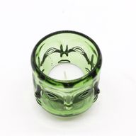 Pot à bougie Visages de Bouddha - Jade jardin